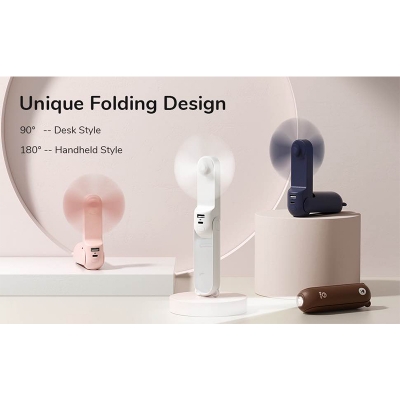 Picture of JISULIFE F8 Handheld Mini Fan 2000mAh-Brown