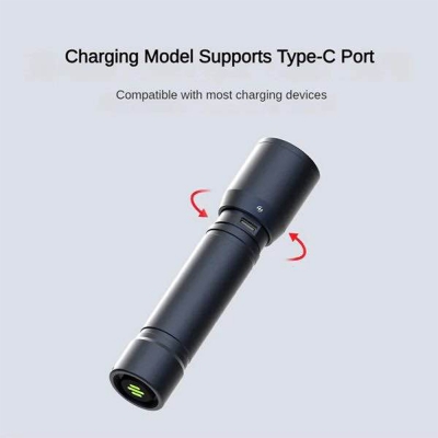 Picture of Xiaomi Beebest F1 Pro 200m Portable Charging Flashlight-Black