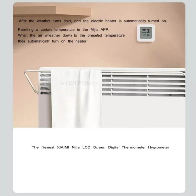 Picture of Xiaomi Smart LCD Screen Digital Thermometer 2 Wifi Bluetooth Temperature Humidity Sensor-White