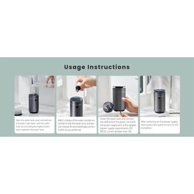 Picture of BASEUS Time Aromatherapy Machine Humidifier Car Air Freshener 75ML-Silver