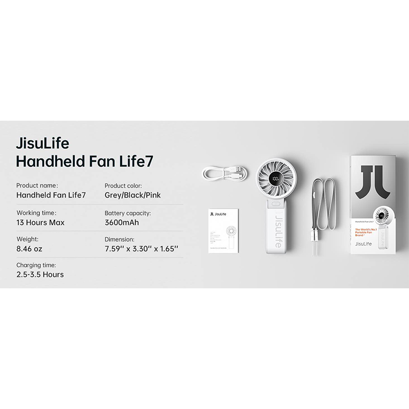 Picture of JisuLife Handheld Fan Life7-Black