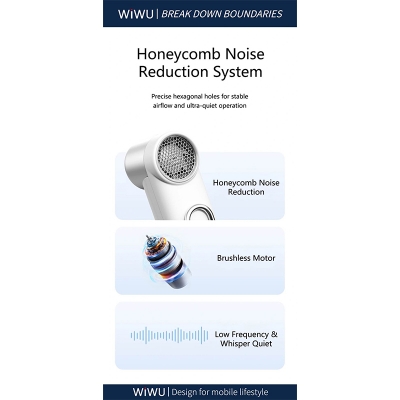 Picture of WiWU FS018 Ice Core Mini Handheld High-speed Fan-Silver