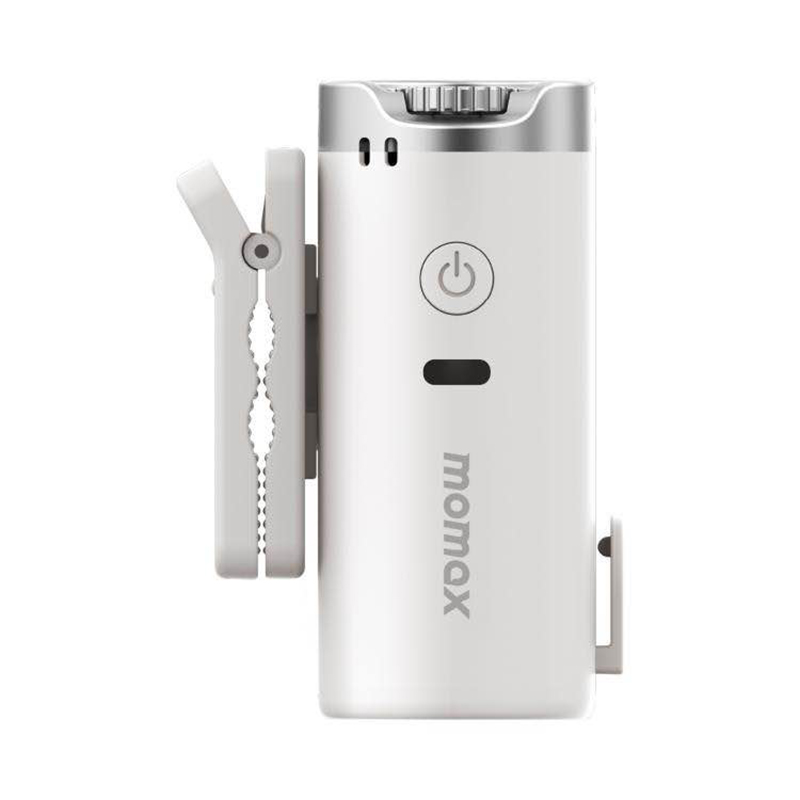 Picture of Momax 1° Go Clip IF23W Mini Fan 40,000 RPM High-Speed Cooling Fan | 3000mAh Rechargeable Clip-On-White