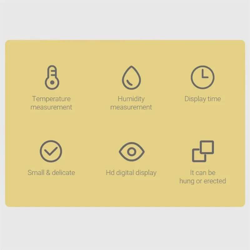 Picture of Xiaomi MiaoMiaoCe MHO-C306 Thermometer Hygrometer | Accurate Temperature & Humidity Monitor-White