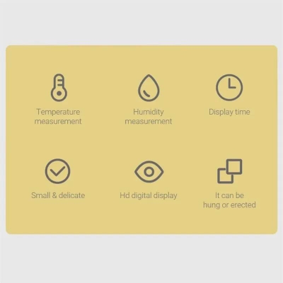 Picture of Xiaomi MiaoMiaoCe MHO-C306 Thermometer Hygrometer | Accurate Temperature & Humidity Monitor-White