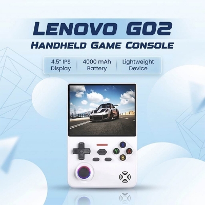 Picture of Lenovo G02 Handheld Game Console Linux Retro Video Games Player 4000mAh Support Many Classic Games With 60Hz Amoled Quality IPS Screen-Black