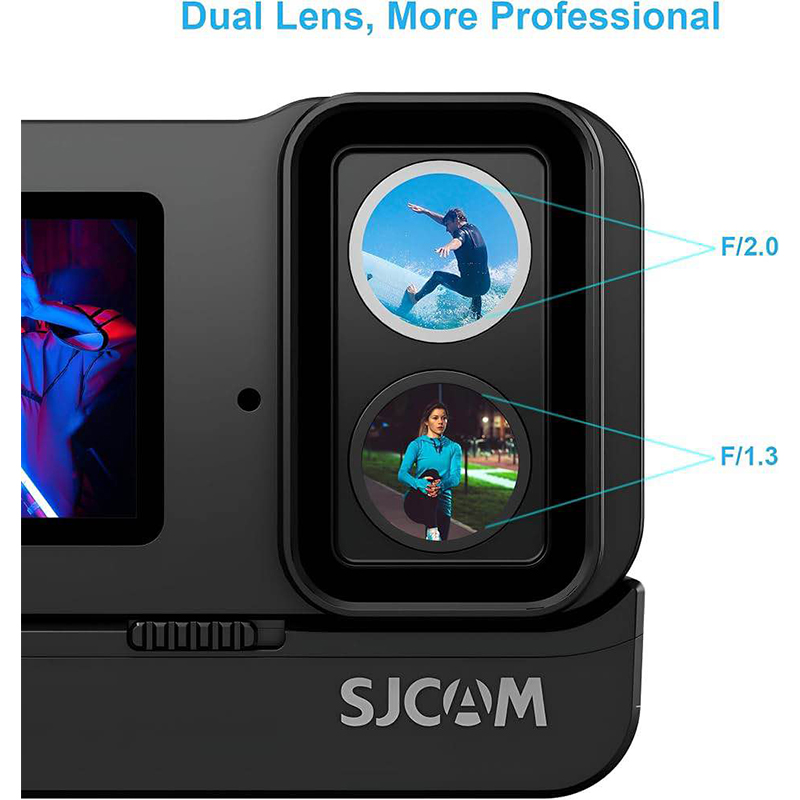 Picture of SJCAM SJ20 Dual Lens Action Camera Full Combo-Black