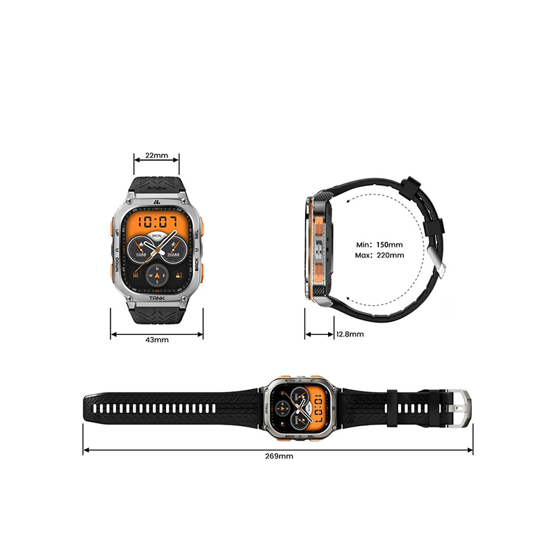Picture of KOSPET TANK M3 Ultra Smart Watch-Silver