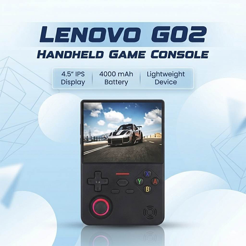 Picture of Lenovo G02 Handheld Game Console Linux Retro Video Games Player 4000mAh Support Many Classic Games With 60Hz Amoled Quality IPS Screen-Black