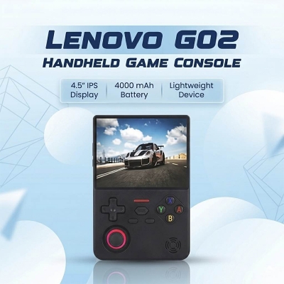 Picture of Lenovo G02 Handheld Game Console Linux Retro Video Games Player 4000mAh Support Many Classic Games With 60Hz Amoled Quality IPS Screen-Black