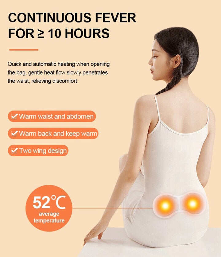 Picture of Women's Menstrual Pain Relief Heat Patch | Self-Heating Body Warm Pad for Period Cramps & Lower Back Comfort | Instant Heat Therapy | Up to 1 Hour Warmth