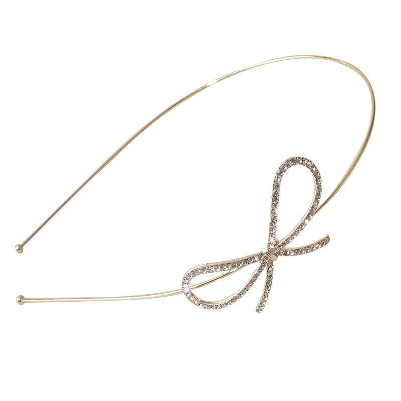 Picture of Bow Hair Band Fine Crystal Glass Accessories-Rhinestone Bow