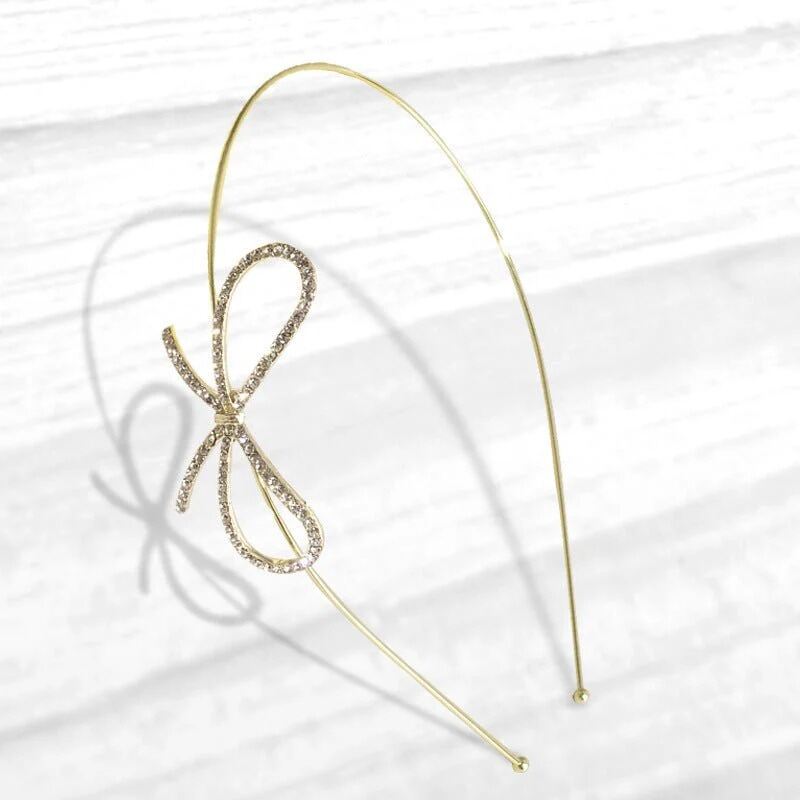 Picture of Bow Hair Band Fine Crystal Glass Accessories-Rhinestone Bow