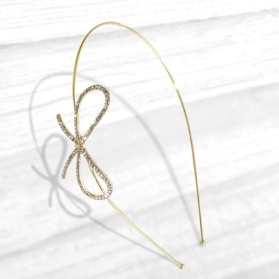Picture of Bow Hair Band Fine Crystal Glass Accessories-Rhinestone Bow