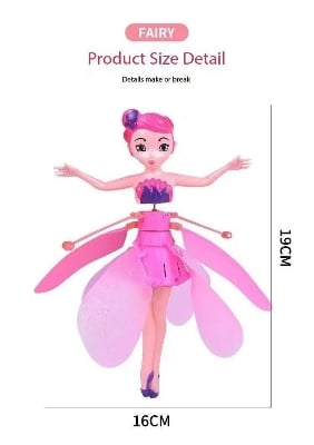 Picture of Rechargeable Flying Fairy & Flying Bee - Remote & Sensor Flying Fairy Dolls for Girls Flying Doll | Girls Gift Flying Toys for Kids Princess Doll Toys for Girl