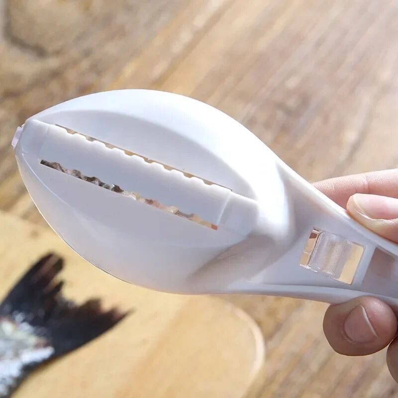 Picture of Fish skin brush scraping fish scale brush grater quick disassembly knife cleaning peeling skin scraper scraper fish scaler - Blue