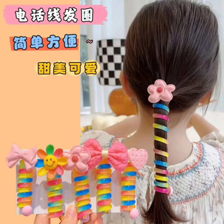 Picture of Children's Ponytail Hair Accessories (Available) - 4-5 yrs - Multicolor