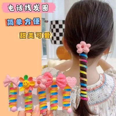 Picture of Children's Ponytail Hair Accessories (Available) - 4-5 yrs - Multicolor