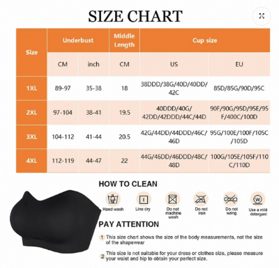 Picture of Strapless Bras for Women Lift Bra Wire-Free Anti-Slip Invisible Push Up Seam-free Detachable Straps Bandeau