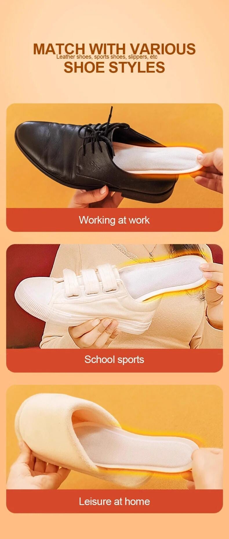 Picture of Pain Relief Self-Heating Insoles (ব্যাথা নিরাময়কারী সেল্ফ-হিটিং ইনসোল ) - Brown