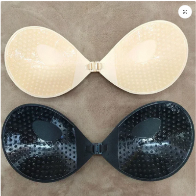 Picture of One-piece Strapless Bra Pads Women Girls Invisible Brassiere Underwear Breast Adhesive Lift Up Stick Bralette Lingerie