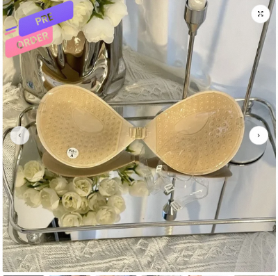 Picture of One-piece Strapless Bra Pads Women Girls Invisible Brassiere Underwear Breast Adhesive Lift Up Stick Bralette Lingerie