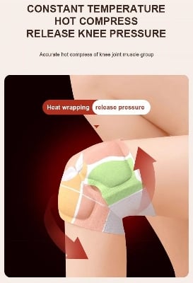 Picture of Self Heating Pain Relief Warm Knee Patch Pad (সেলফ হিটিং ব্যথা উপশম ওয়ার্ম হাঁটুর প্যাচ প্যাড) - Brown