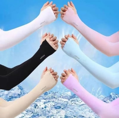 Picture of Arm Sleeves for Hand Cover Arm to Sunscreen & hijab -1pair UV Protection Cooling