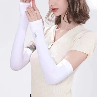 Picture of Arm Sleeves for Hand Cover Arm to Sunscreen & hijab -1pair UV Protection Cooling