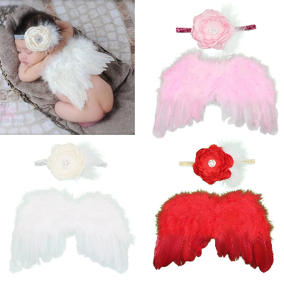 Picture of Children's Hair Accessories Angel Feather Wings - Pink