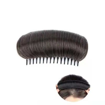 Picture of Wig piece for women, fluffy hair root, simulated hair pad, invisible hair top heightening and curling tool, hair pad artifact - Brown