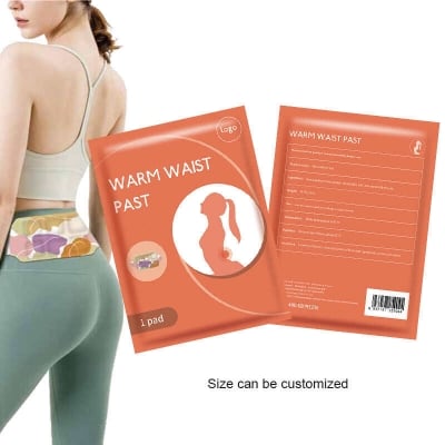 Picture of Pain Relief Self-Heating Waist Hot Patch - White