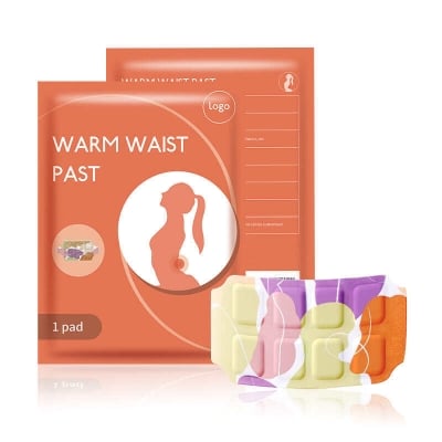 Picture of Pain Relief Self-Heating Waist Hot Patch - White