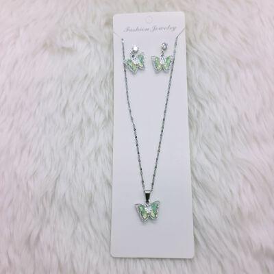 Picture of Butterfly Jewelry Set &ndash; Highlight Description - Multicolor