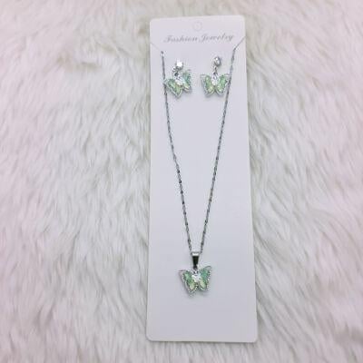 Picture of Butterfly Jewelry Set &ndash; Highlight Description - Multicolor