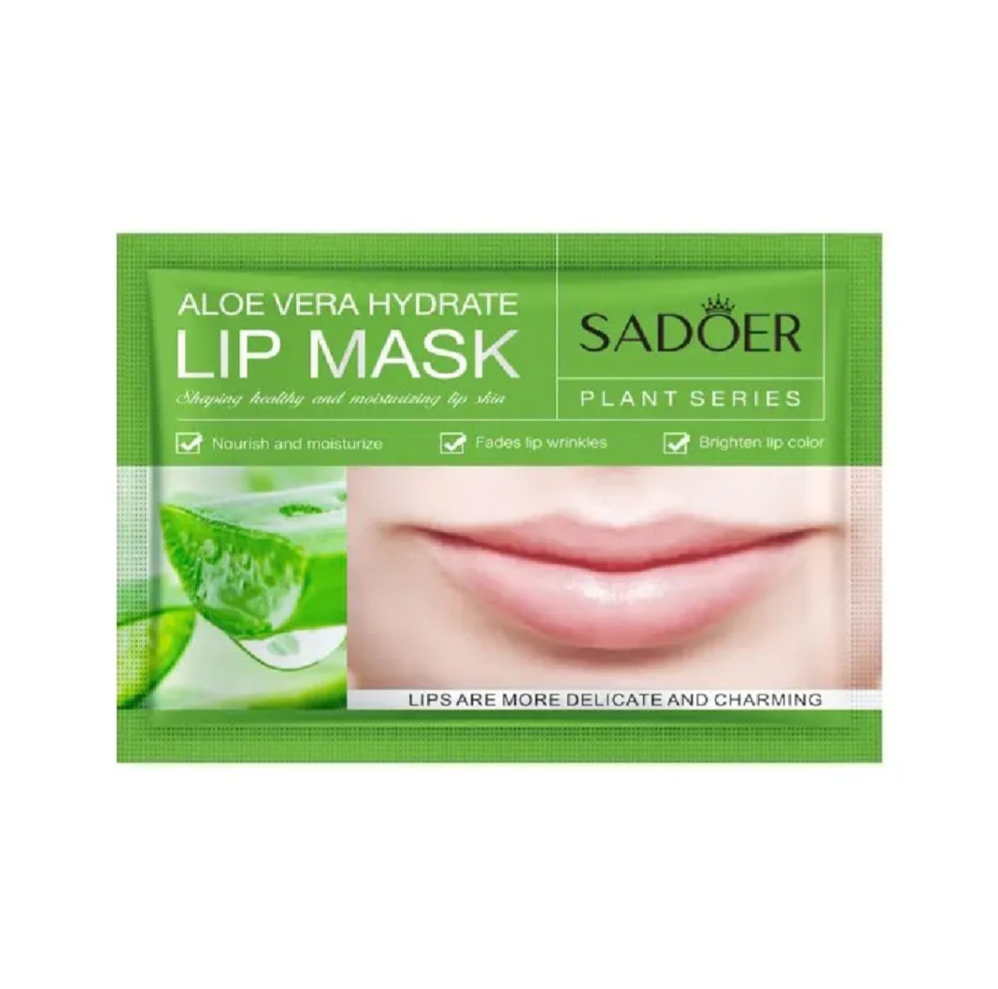 Picture of SADOER 4-Piece Fruit Series Lip Mask Combo – Aloe, Strawberry, Lemon & Blueberry - Multicolor