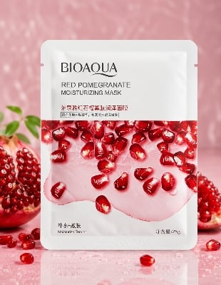 Picture of BIOAQUA 4 Pcs Facial Sheet Mask Combo - Fruity
