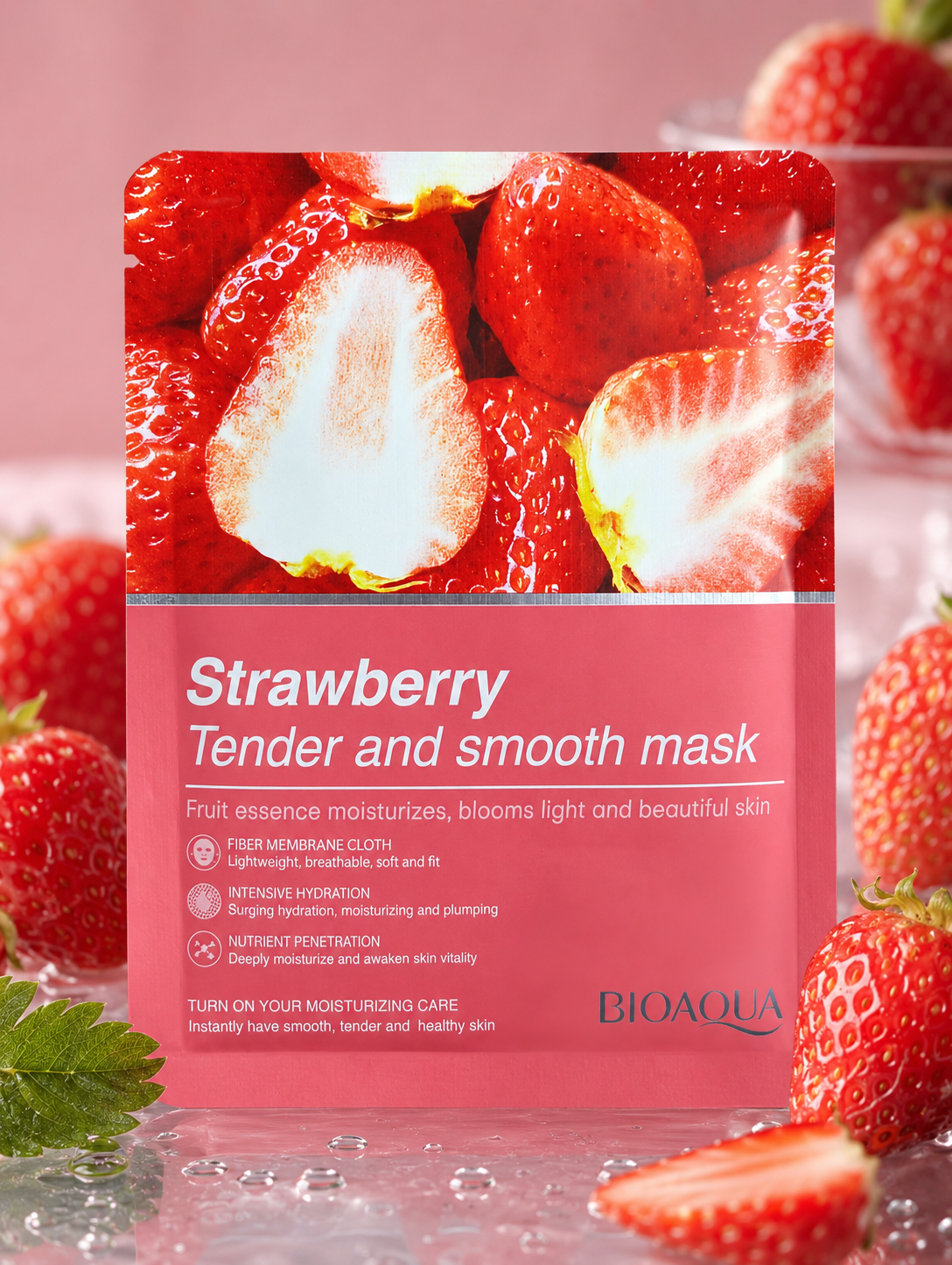 Picture of BIOAQUA Strawberry Tender & Smooth Facial Mask - Fruity