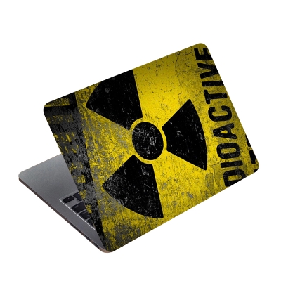 Picture of Caution Sign Premium Laptop Sticker AR-5341 - Multicolor
