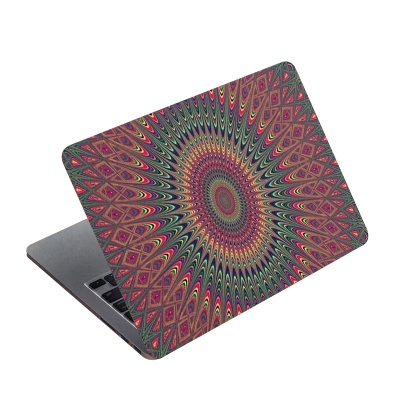 Picture of Circle Oil Flower Poster Premium Laptop Sticker AR-5706 - Multicolor
