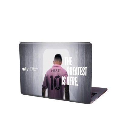 Picture of Messi The Greatest is  Here Laptop Sticker Laptop Skin Sticker & Laptop Skin for laptop Back Side Decoration - Multicolor