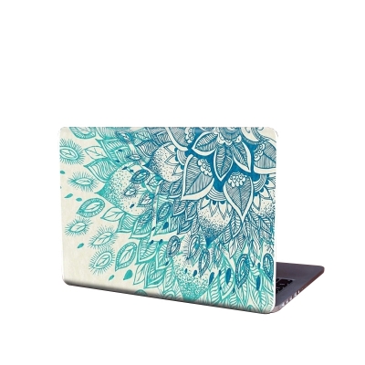 Picture of Beautiful White Design Art Removeable Laptop Sticker for Back Side Laptop skin for any kind of Laptop - Multicolor
