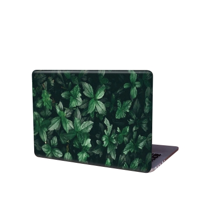 Picture of Green Leaf Effect Design Removeable Laptop Sticker for Back Side Laptop skin for any kind of Laptop - Multicolor