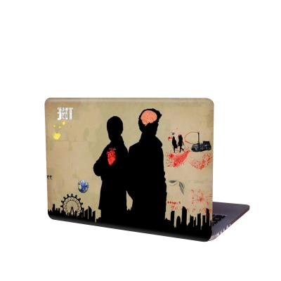 Picture of OWT Brain Removeable Laptop Sticker for Back Side skin for any kind of Laptop  ART-5430 - Multicolor