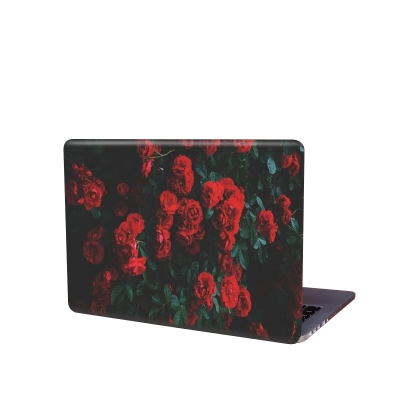 Picture of Red Flower Removeable Laptop Sticker for Back Side skin for any kind of Laptop  ART-5441 - Multicolor