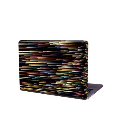 Picture of Star Light effect Design Removeable Laptop Sticker for Back Side Laptop skin for any kind of Laptop - Multicolor
