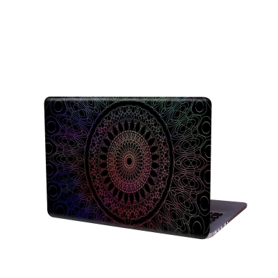 Picture of Circle Art 3D Flower Removeable Laptop Sticker for Back Side skin for any kind of Laptop  ART-5450 - Multicolor