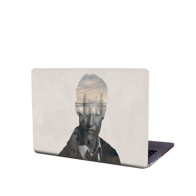 Picture of A man with Bridge Removeable Laptop Sticker for Back Side skin for any kind of Laptop  ART-5458 - Multicolor