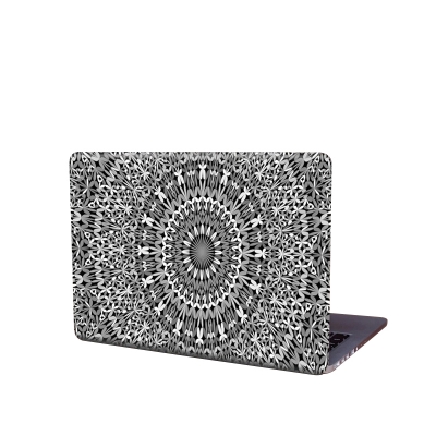 Picture of Creative Black and White Design Removeable Laptop Sticker for Back Side Laptop skin for any kind of Laptop - Multicolor