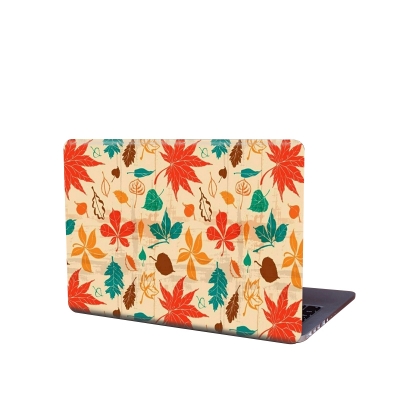 Picture of Abstract Floral Flower Design Removeable Laptop Sticker for Back Side Laptop skin for any kind of Laptop - Multicolor